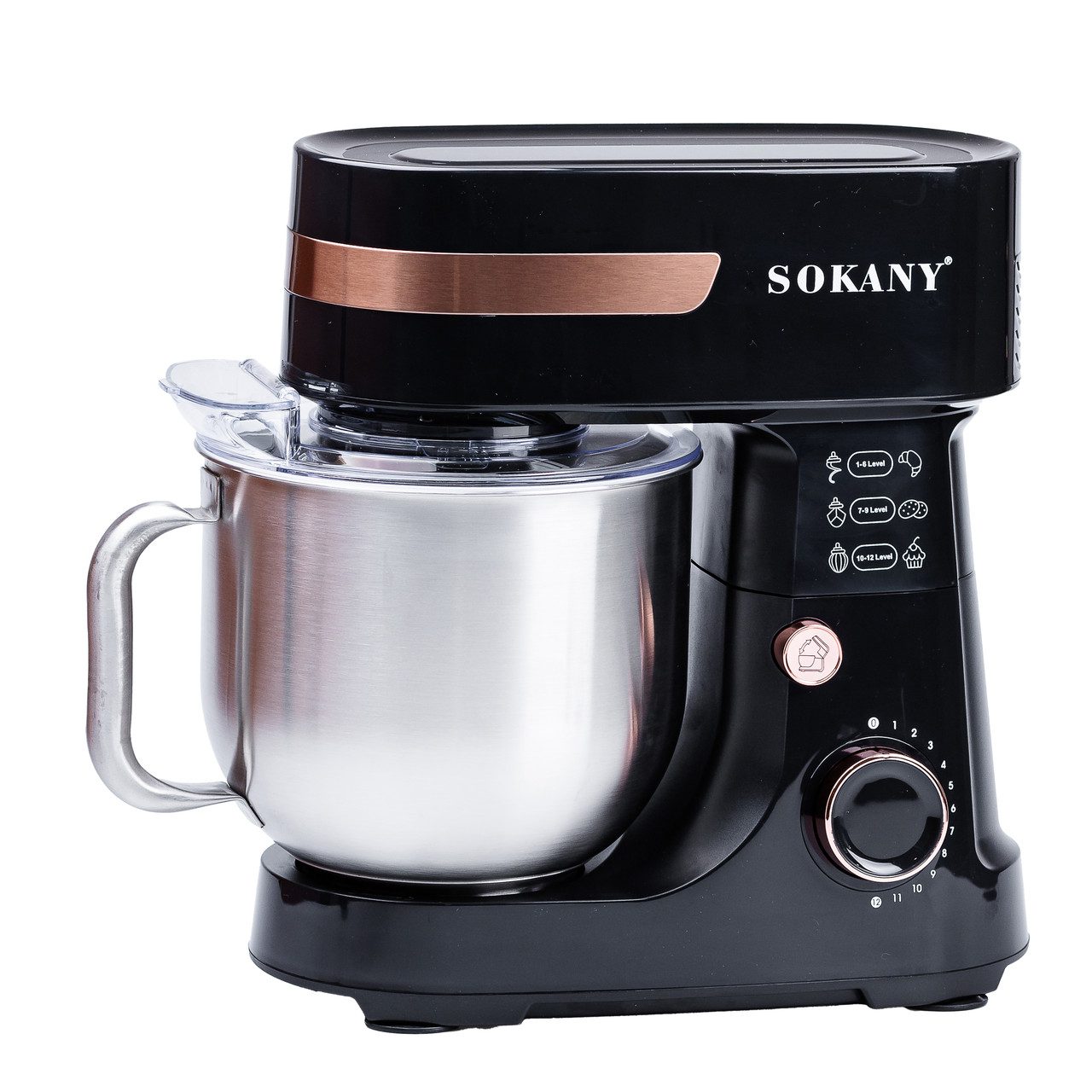 Міксер стаціонарний Sokany SK-276 Kitchen Master Stand Mixer 1000W 6l міксер з чашею_SK276_Milantium_2