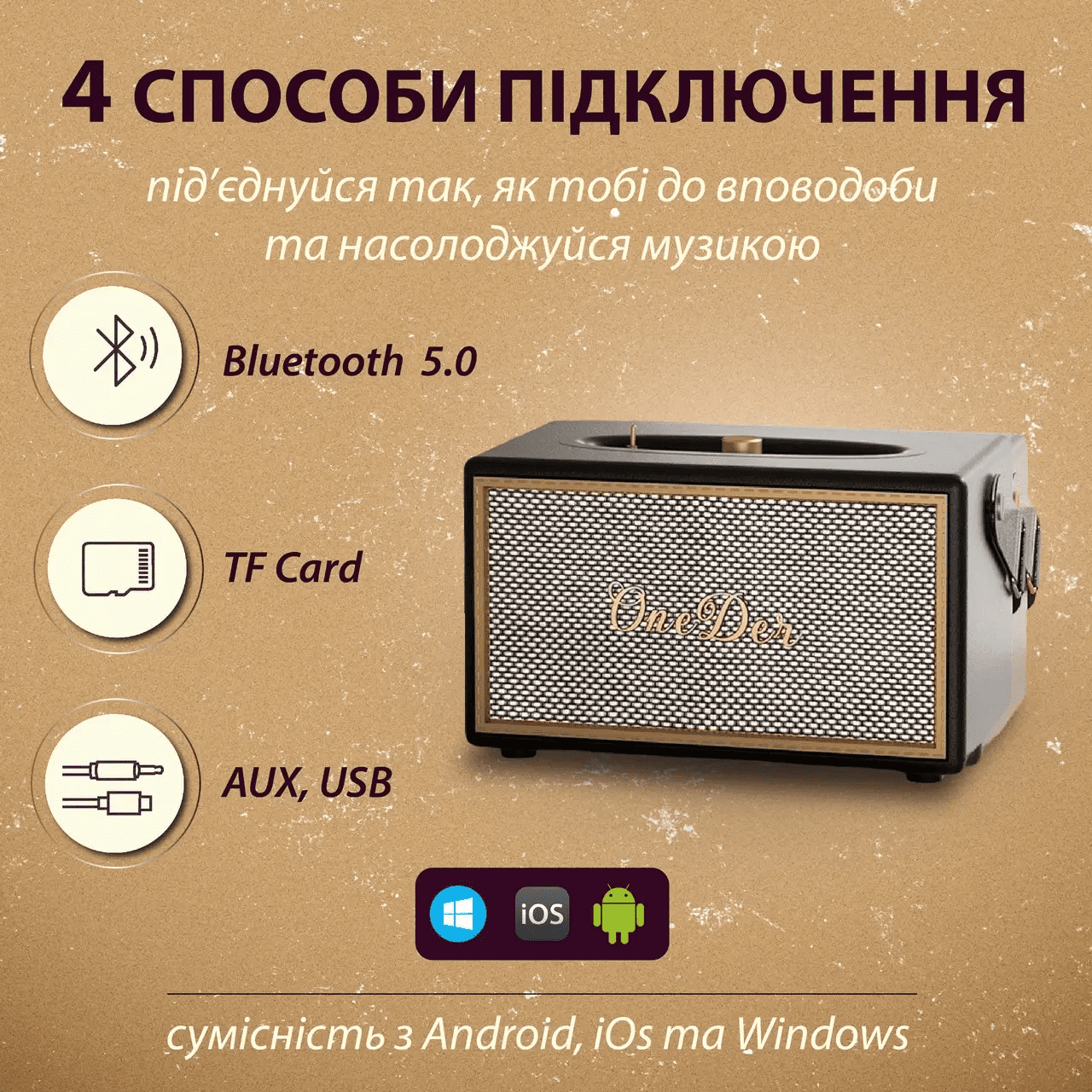 Міні колонка для телефона бездротова акустика портативна колонка з fm радіо Чорний_D6B_Milantium_4