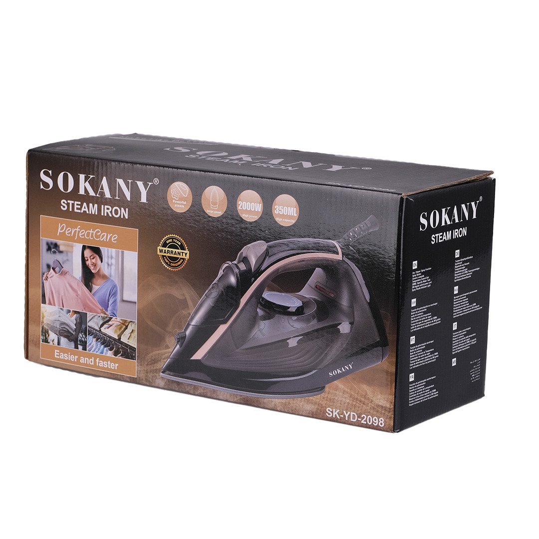 Праска Sokany SK-YD-2098 Steam Iron 2000W праска парова_SKYD2098B_Milantium_5