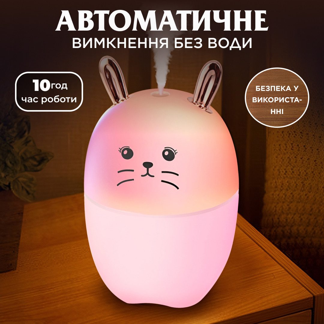 Зволожувач повітря MengChong H2O Humidifier міні зволожувач повітря Рожевий_HPBH17200P_Milantium_5