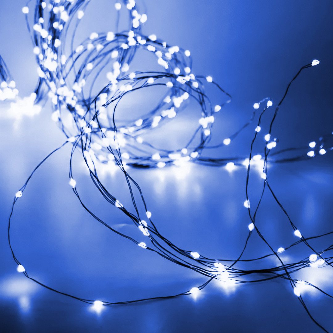 Гірлянда світлодіодна кінський хвіст GarlandoPro 200LED Роса 2м 10 ліній Синій 1733010BL_1733010BL_Milantium_2