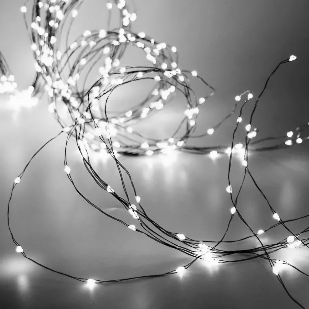 Гірлянда світлодіодна кінський хвіст GarlandoPro 600LED Роса 20 ліній 8 режимів 3м кінський хвіст гірлянда Білий_1733015W_Milantium_2