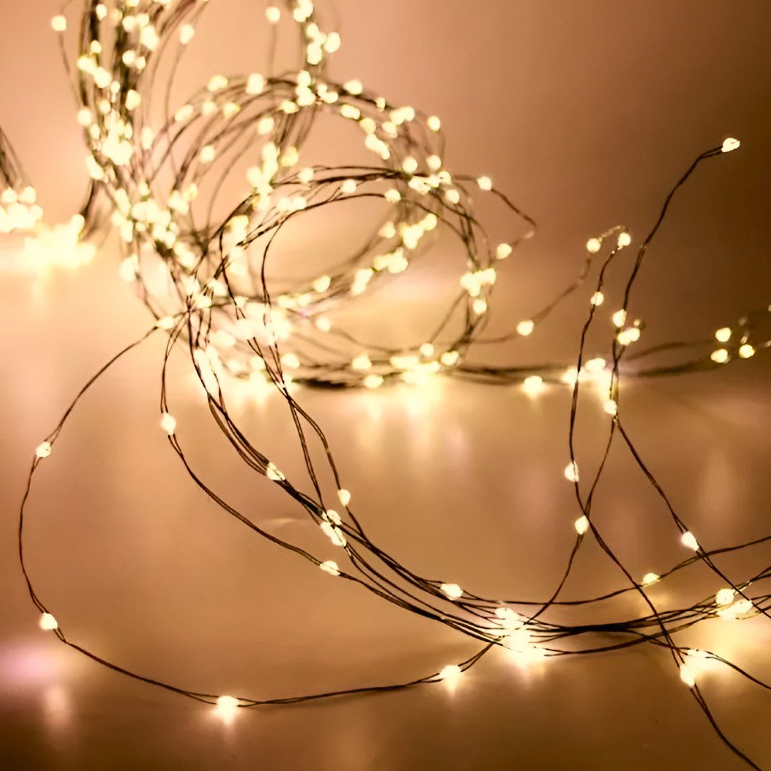 Гірлянда світлодіодна кінський хвіст GarlandoPro 600LED Роса 20 ліній 8 режимів 3м кінський хвіст гірлянда Жовтий_1733016Y_Milantium_2