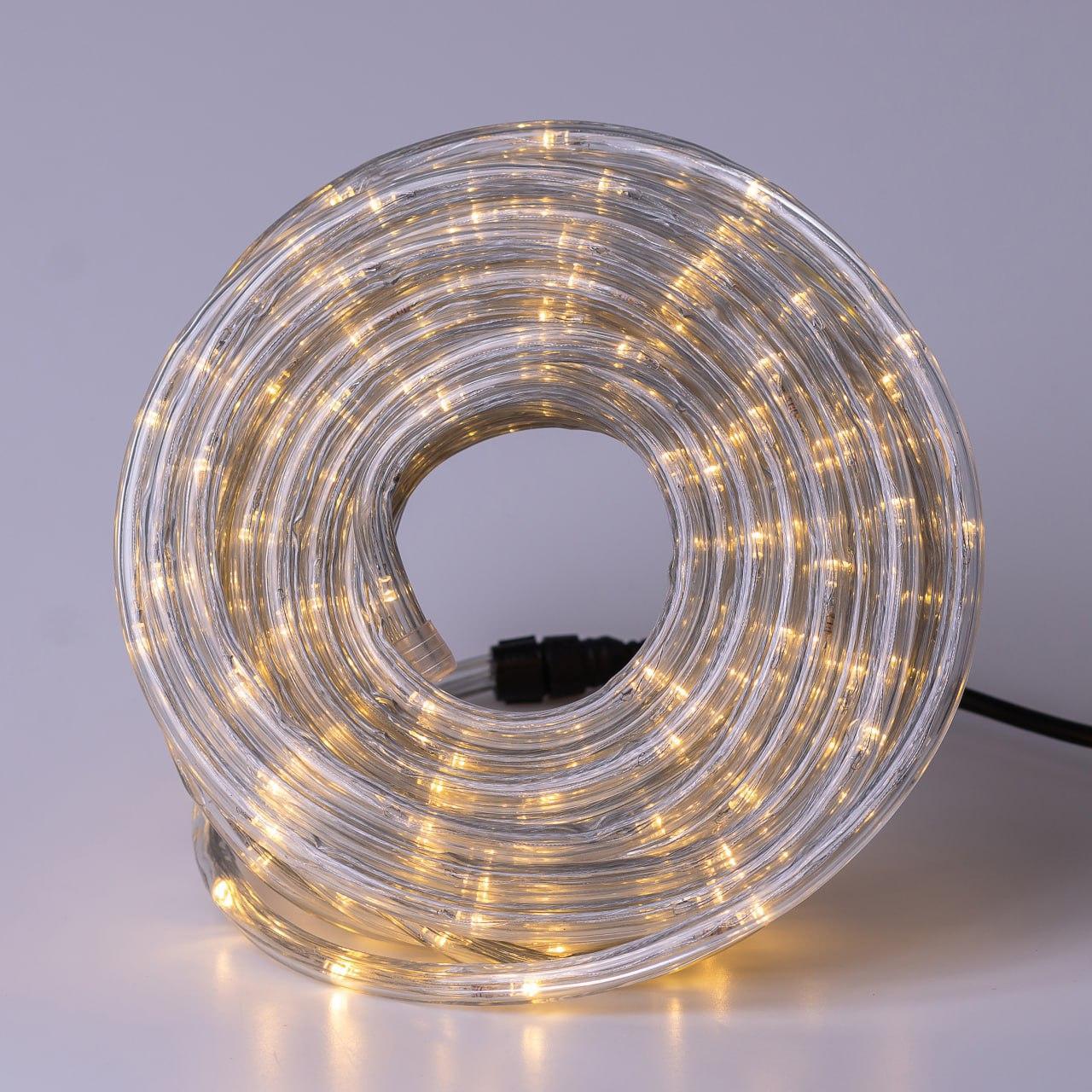 Гірлянда вулична стрічка світлодіодна Дюралайт 480 LED 16м морозостійка прозорий дріт Жовтий_DR20МY_Milantium_6