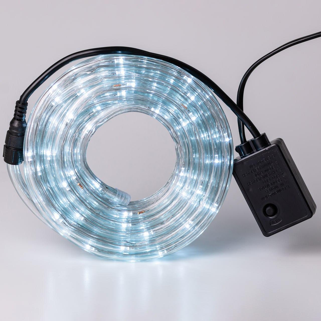 Гірлянда вулична стрічка світлодіодна Дюралайт 900 LED 50м морозостійка прозорий дріт Білий_DR50МW_Milantium_2