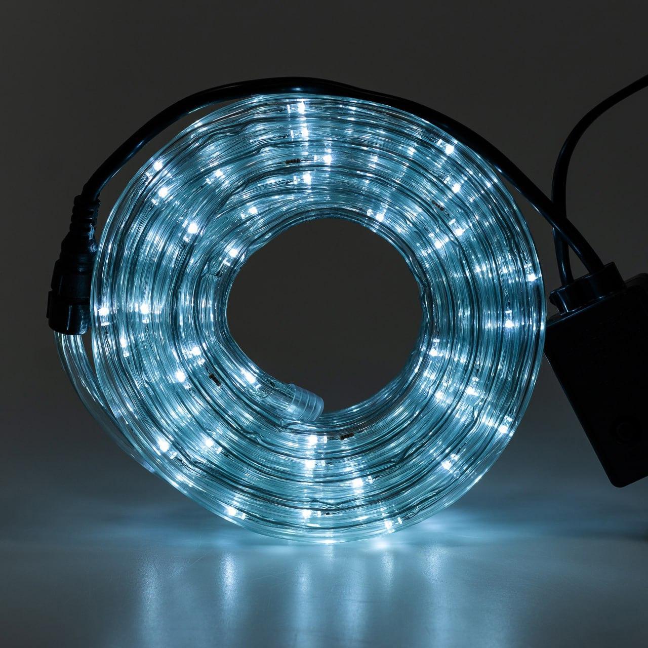 Гірлянда вулична стрічка світлодіодна Дюралайт 900 LED 50м морозостійка прозорий дріт Білий_DR50МW_Milantium_7