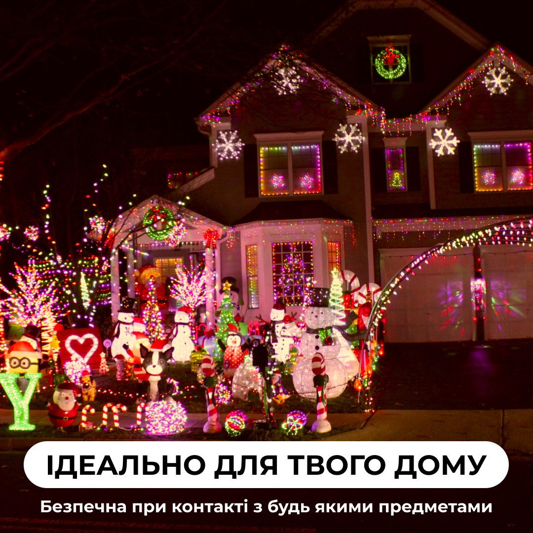 Гірлянда вулична стрічка світлодіодна Дюралайт 240 LED 7м морозостійка прозорий дріт DR10МML_DR10МML_Milantium_4