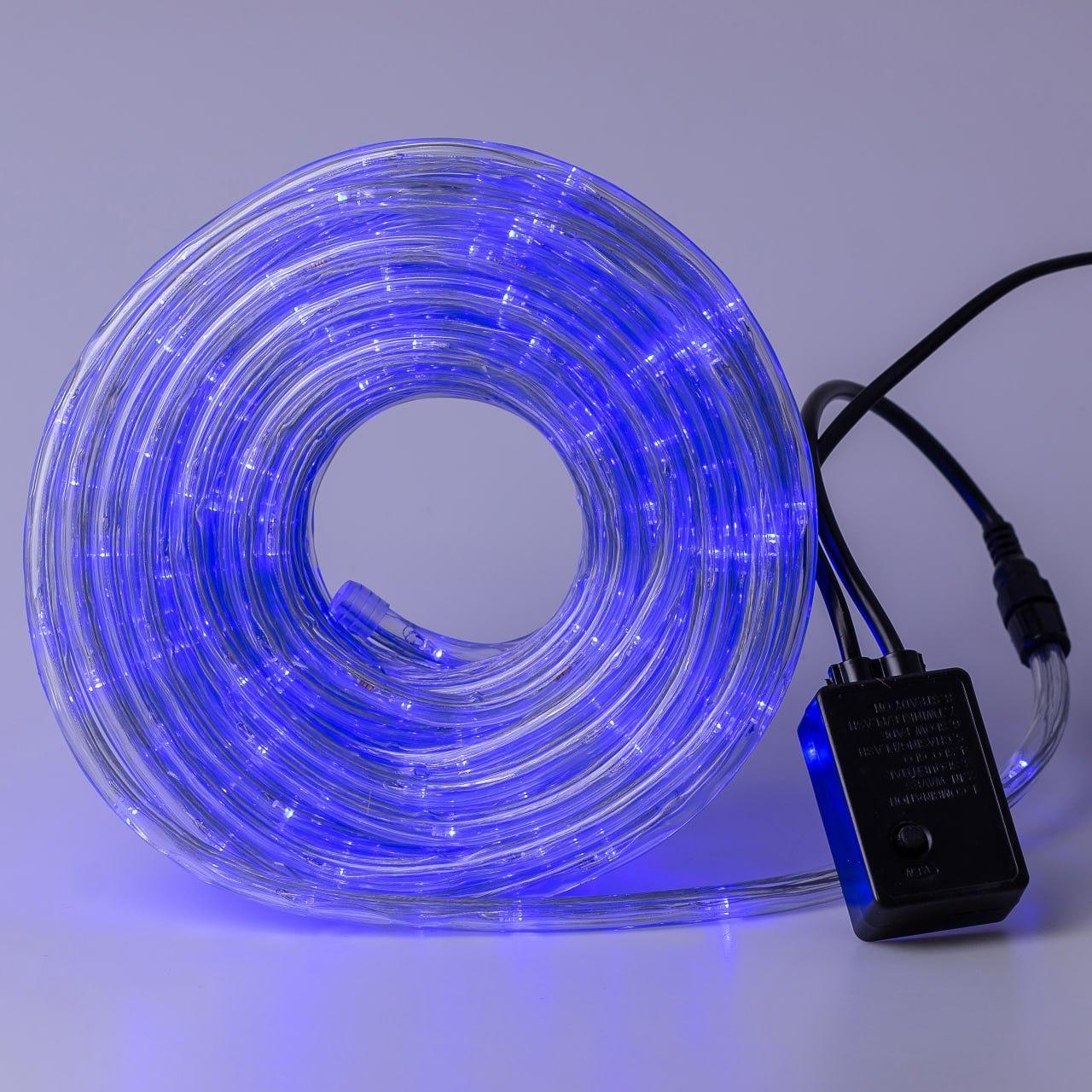 Гірлянда вулична стрічка світлодіодна Дюралайт 240 LED 7м морозостійка прозорий дріт Синій DR10МBL_DR10МBL_Milantium_6