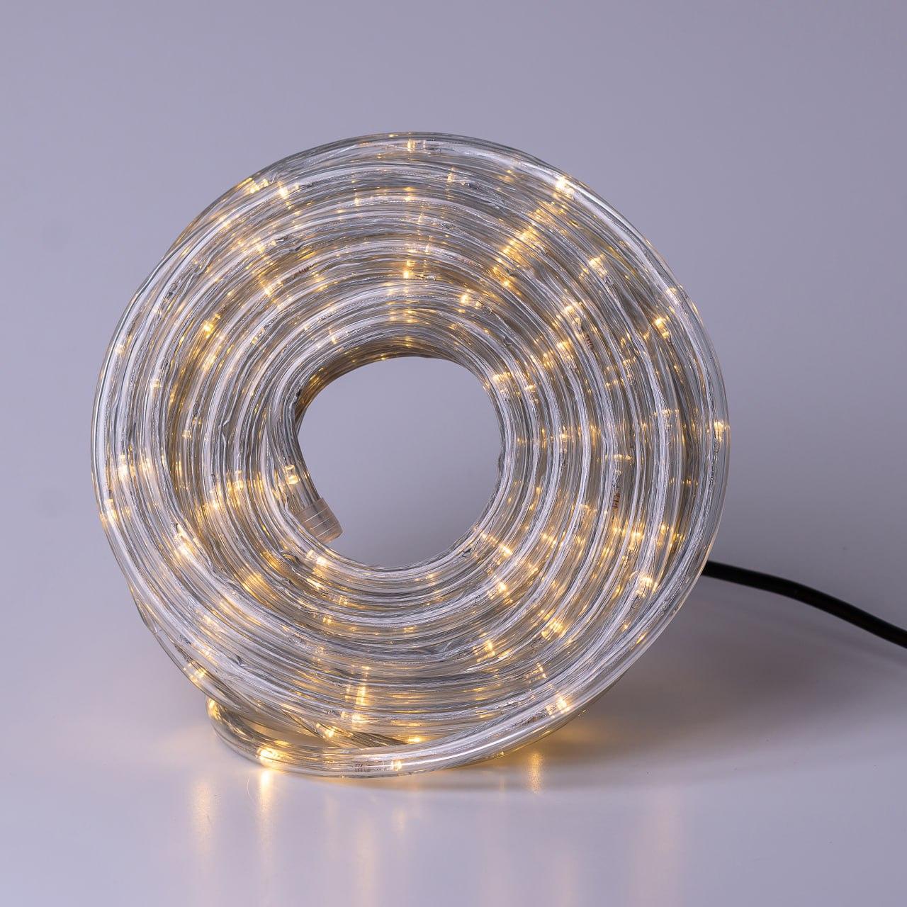 Гірлянда вулична стрічка світлодіодна Дюралайт 240 LED 7м морозостійка прозорий дріт Жовтий DR10МY_DR10МY_Milantium_7
