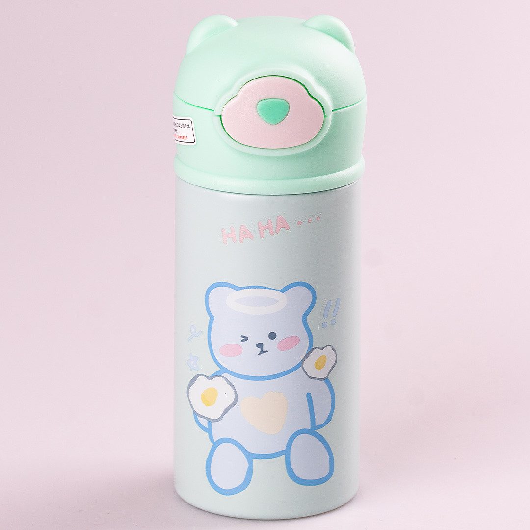 Термос дитячий Beizhiming Vacuum Cup 300ml термос із поїлкою термос із трубочкою для дітей М'ятний HP146M_HP146M_Milantium_2