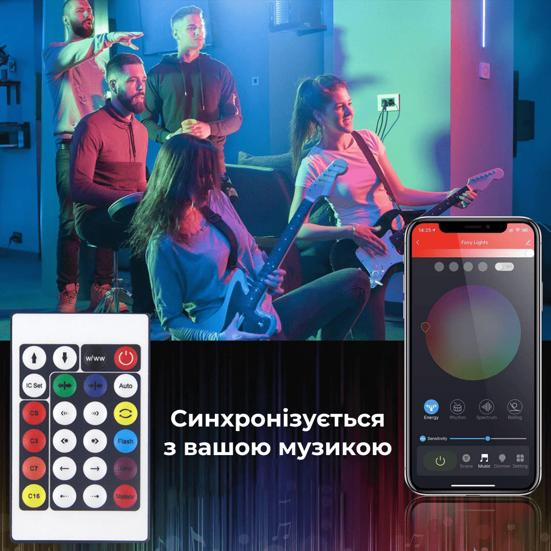Розумна гірлянда GarlandoPro 1733043ML 250LED 2.5 метри смарт гірлянда роса_1733043ML_Milantium_3