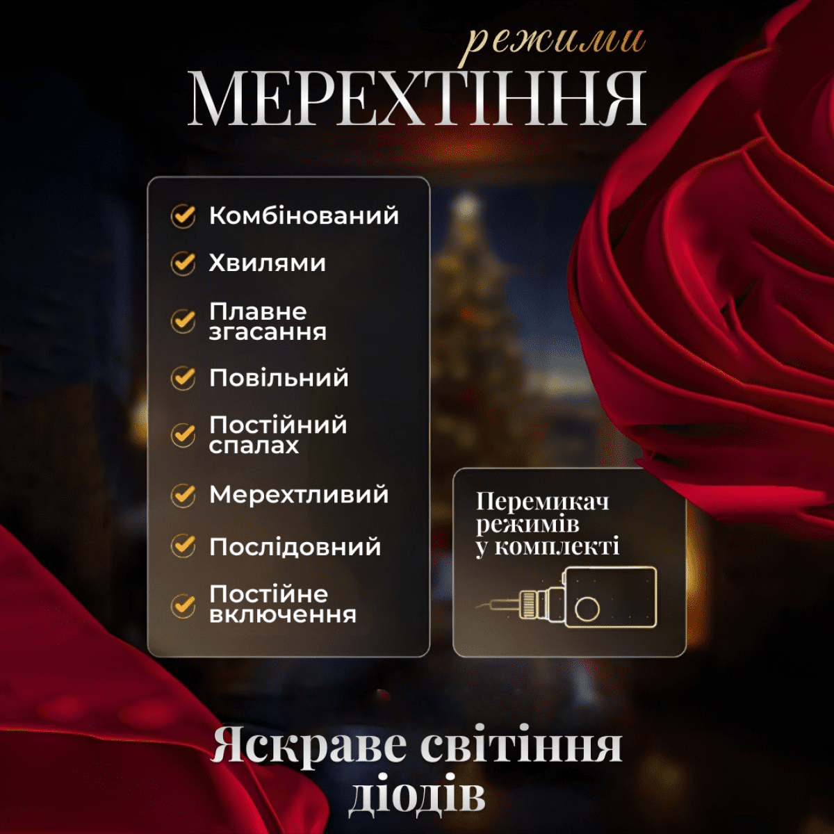 Електрична гірлянда Зірка штора 3 метри на вікно для фотозон жовта WYF11Y_WYF11Y_Milantium_4