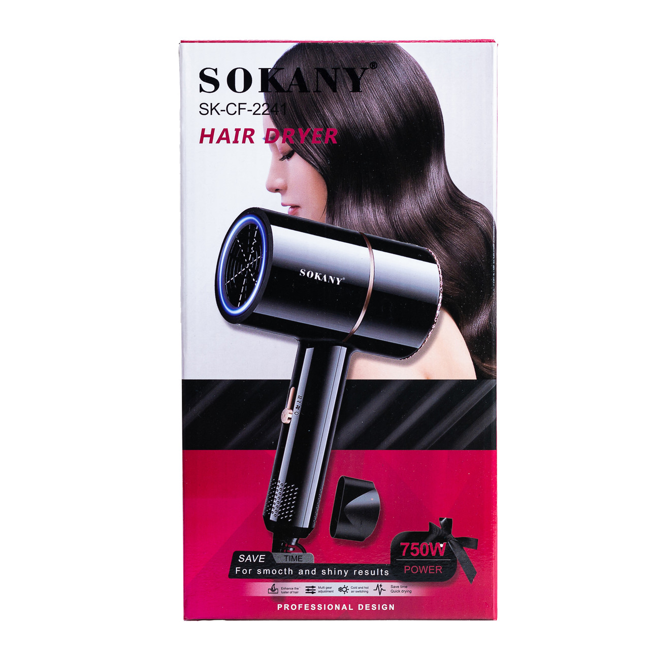 Фен для волосся Sokany SK-CF-2241 з іонізацією_SKCF2241_Milantium_6