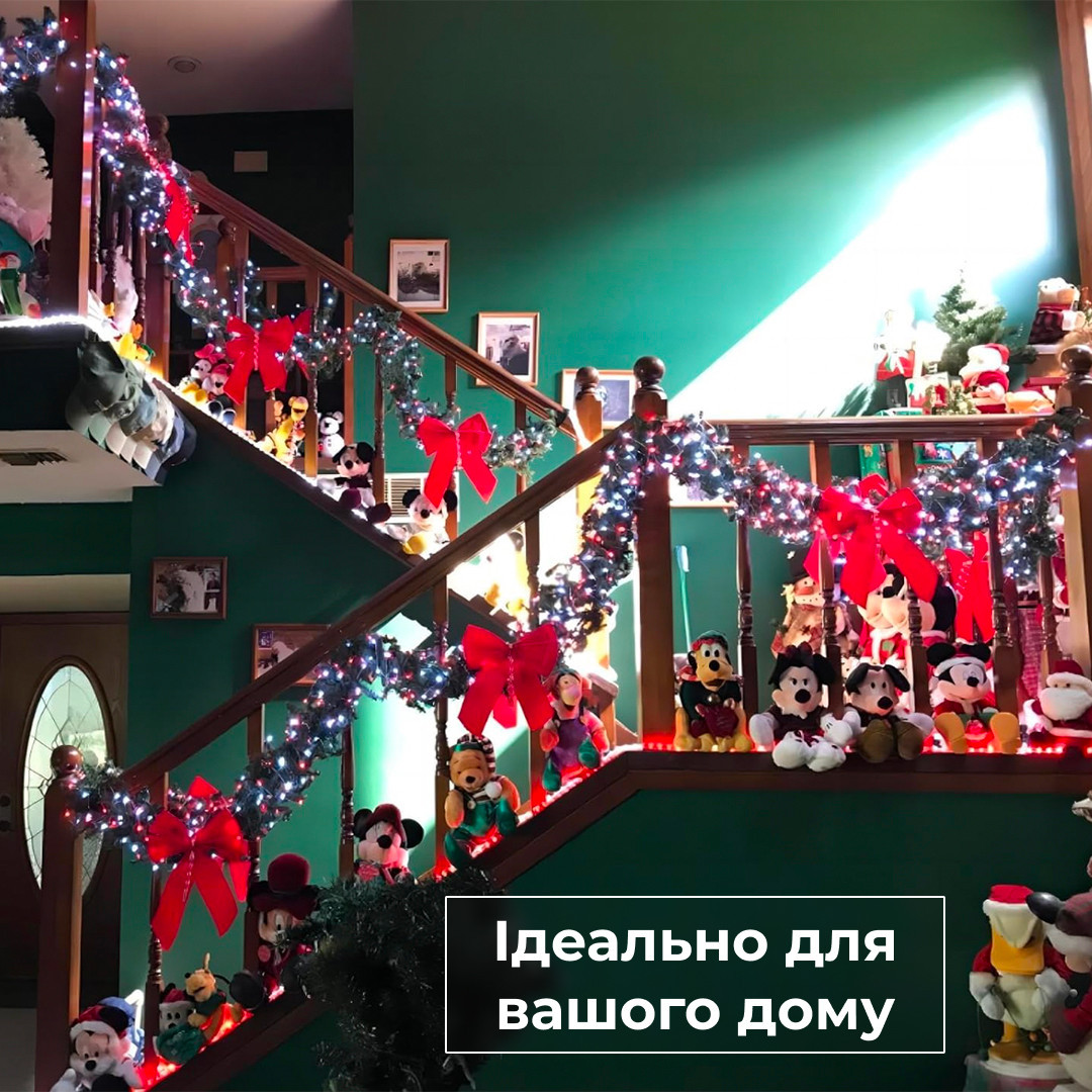 Гірлянда нитка світлодіодна GarlandoPro 50 LED 6м 8 режимов гірлянда новорічна W100LEDML_W100LEDML_Milantium_6