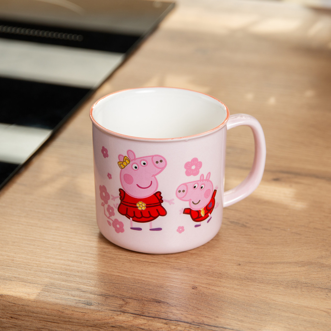 Кружка порцелянова Peppa Pig 400 мл рожева рожева HP-15-13_HP-15-13_Milantium_4