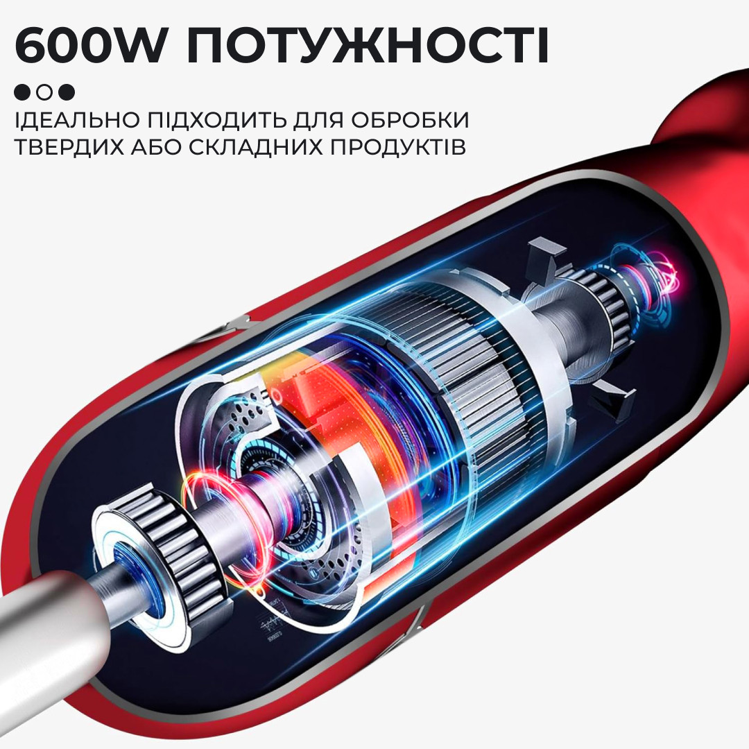 Кухонний комбайн 7 в 1 Sokany SM50117R з насадками 700 Вт червоний_SM50117R_Milantium_5