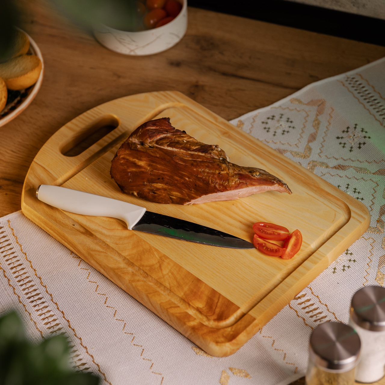 Обробна дерев'яна дошка прямокутна 35×25 см ясен C16W250350_C16W250350_Milantium_3