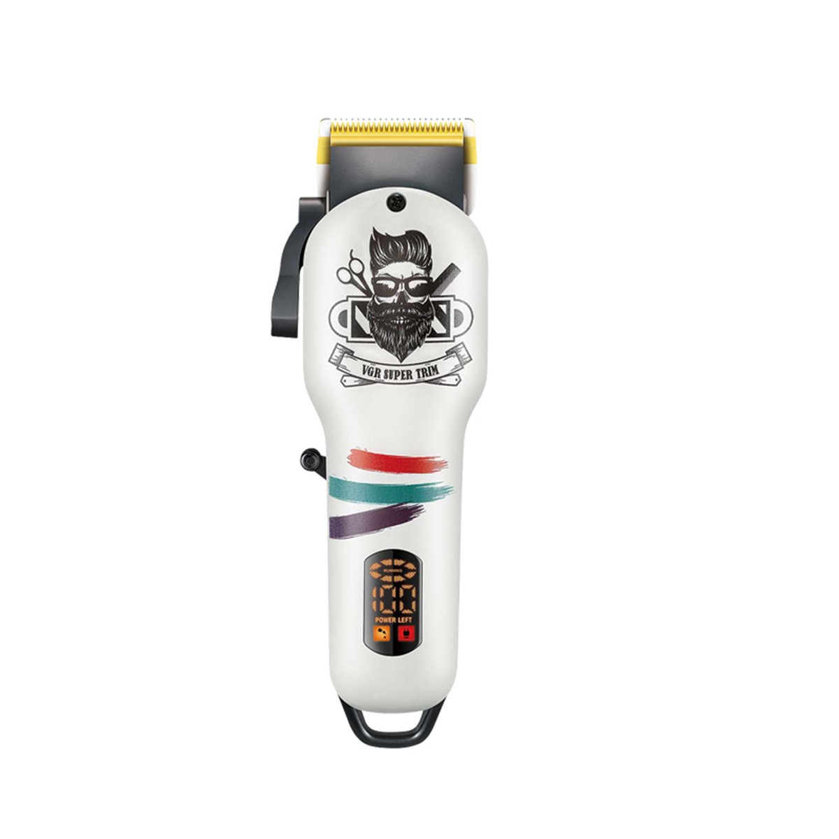 Тример для бороди і волосся VGR V-699B акумуляторний USB зарядка білий – купити в Україні недорого