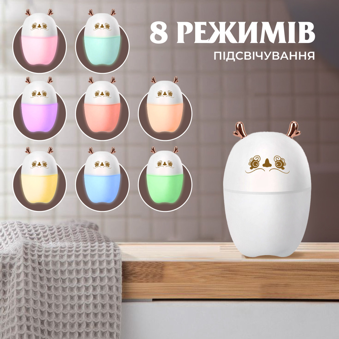 Зволожувач повітря Оленятко 220ml білий HPBH17202W_HPBH17202W_Milantium_6