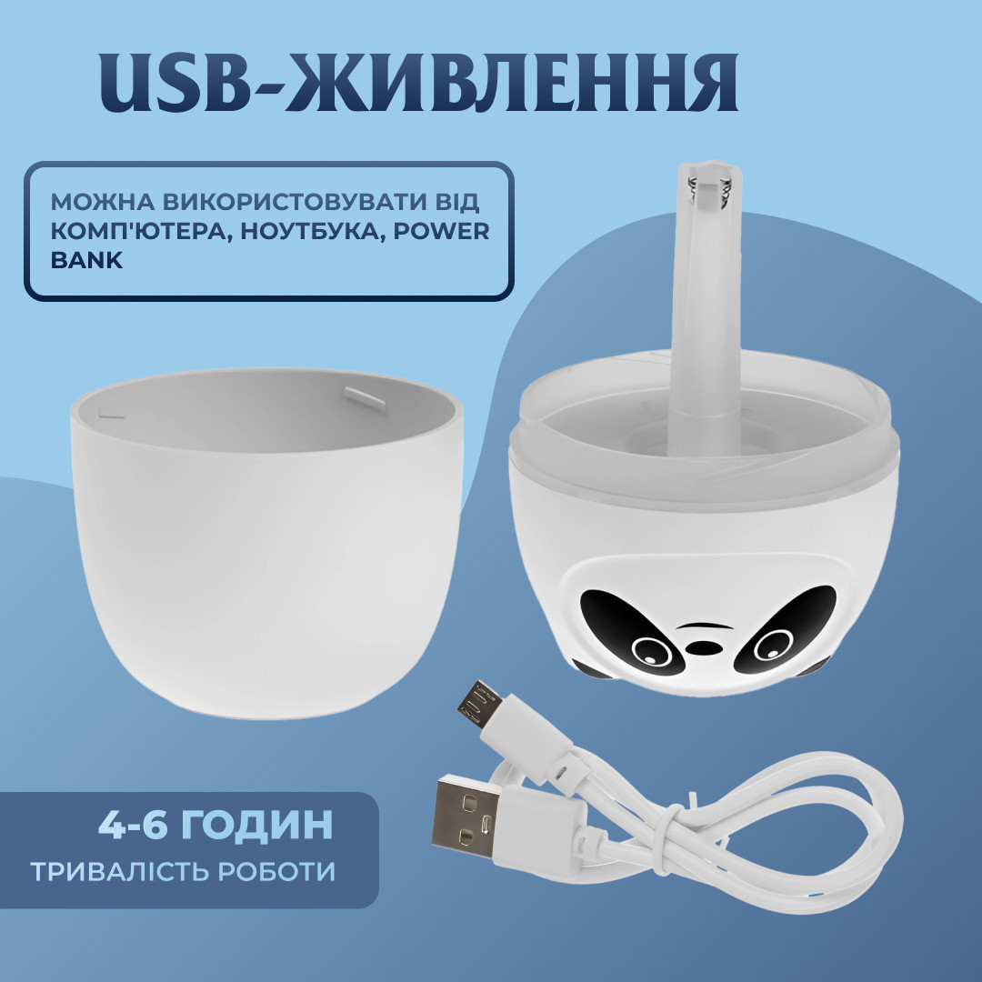 Зволожувач повітря A10 3-in-1 220ml Панда рожевий_HPBH15054P_Milantium_7