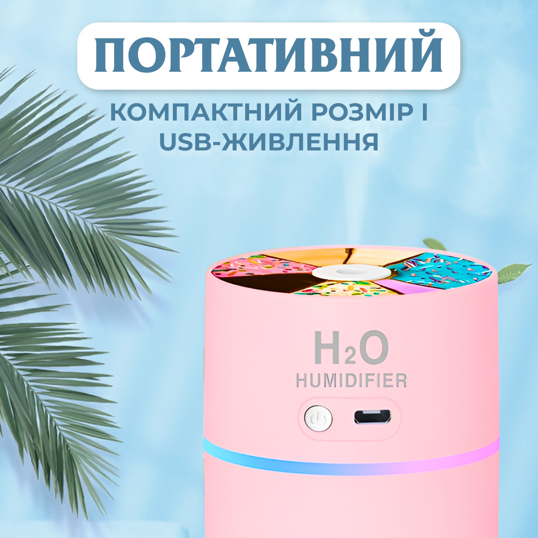 Зволожувач повітря з підсвічуванням Lemon 500 мл Рожевий_HPBH16986P_Milantium_3