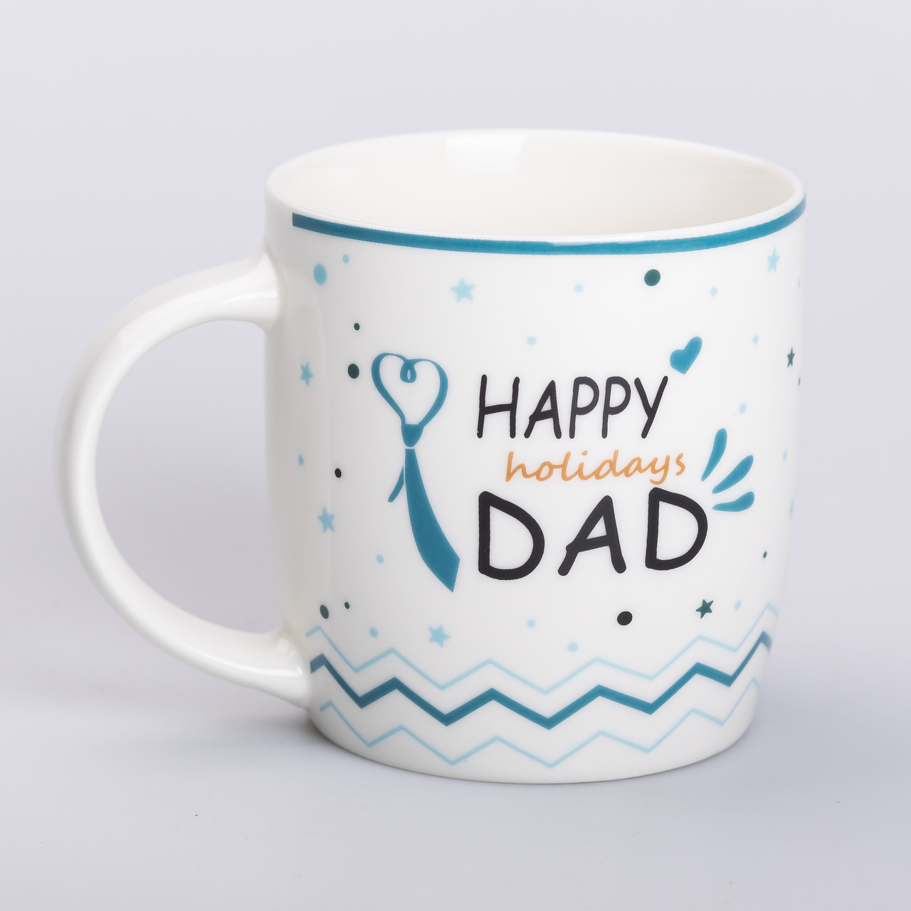 Кружка керамічна з написами 450 (мл) Happy holidays dad_RX-N240278HD_Milantium_1