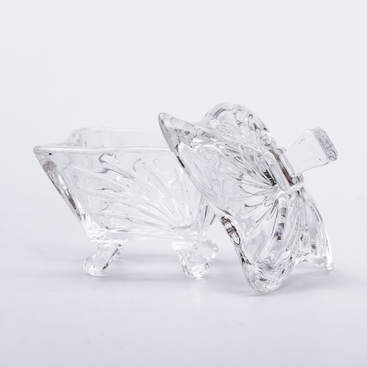 Цукорниця з кришкою 7.5×7.5×9 см ваза цукорниця скляна_HP-4-117_Milantium_3