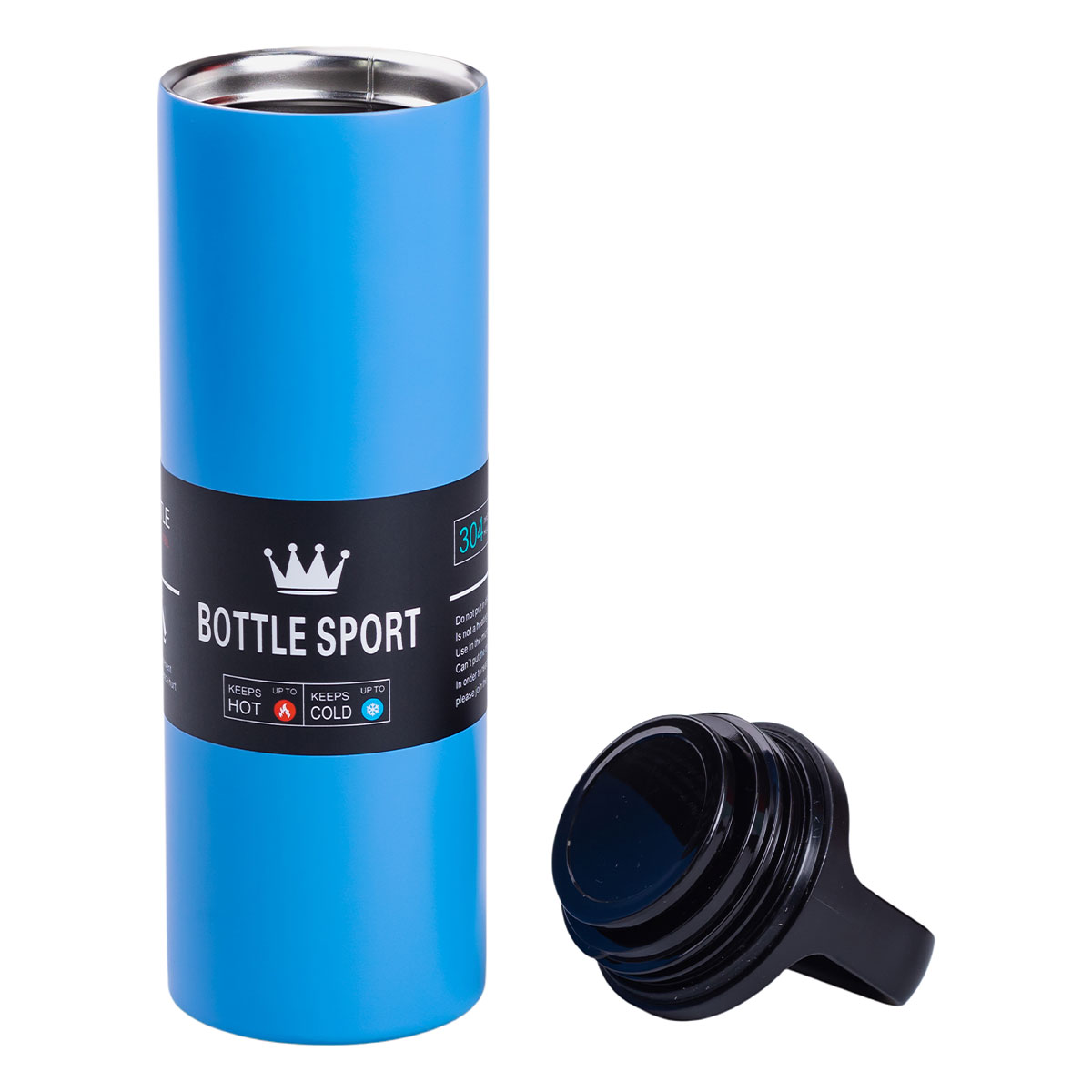 Термос металевий 500 мл Bottle Sport з вакуумною ізоляцією синій HPGM5009BL_HPGM5009BL_Milantium_2