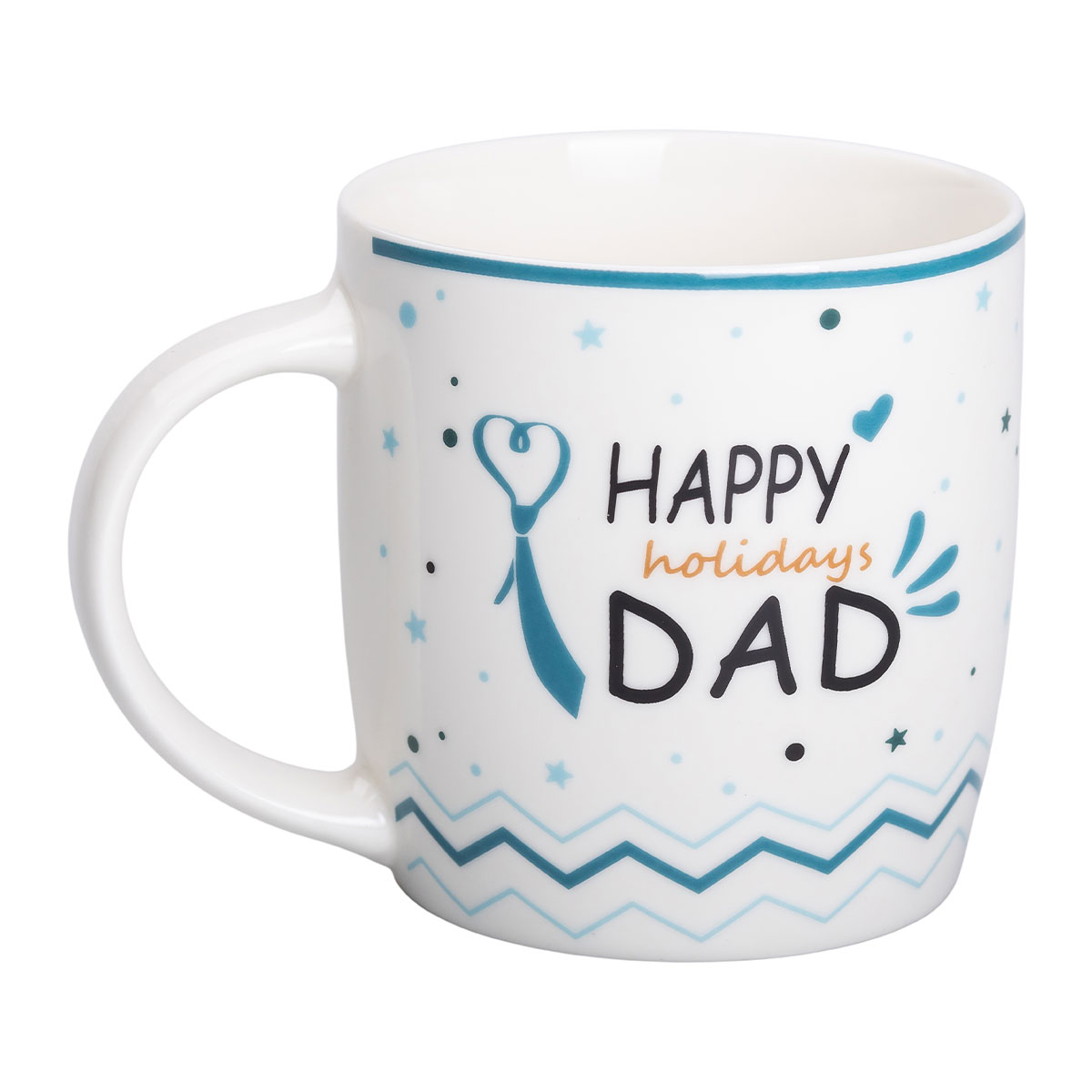 Кружка керамічна з написами 450 (мл) Happy holidays dad RX-N240278HD_RX-N240278HD_Milantium_1