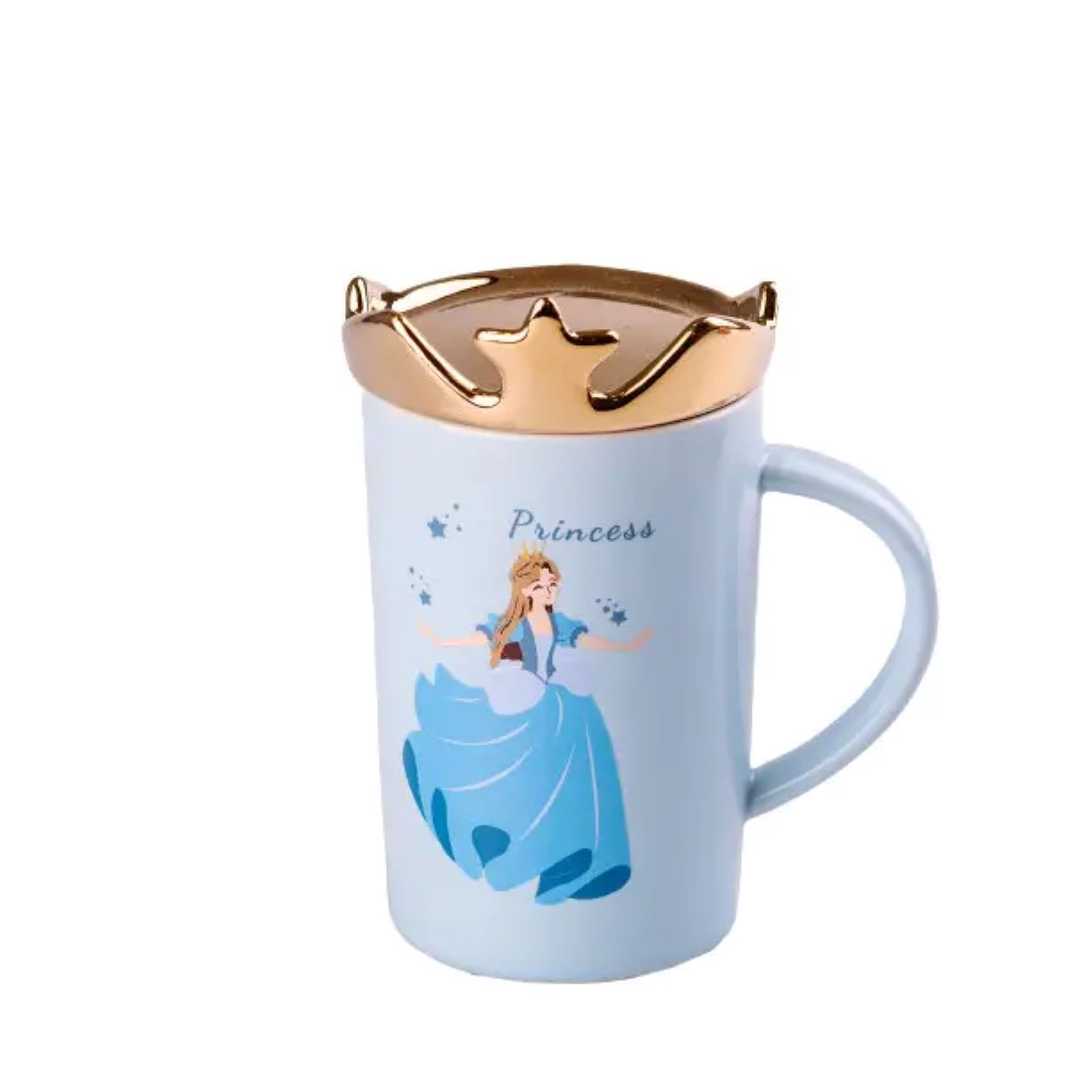 Чашка порцелянова Princess 400мл з кришкою Блакитний HPCYM0845BL_HPCYM0845BL_Milantium_1