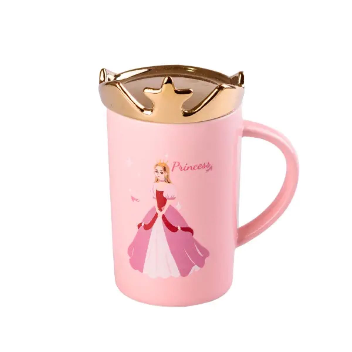 Чашка керамічна Princess 400мл з кришкою чашка з кришкою чашки для кави HPCYM0845P_HPCYM0845P_Milantium_1