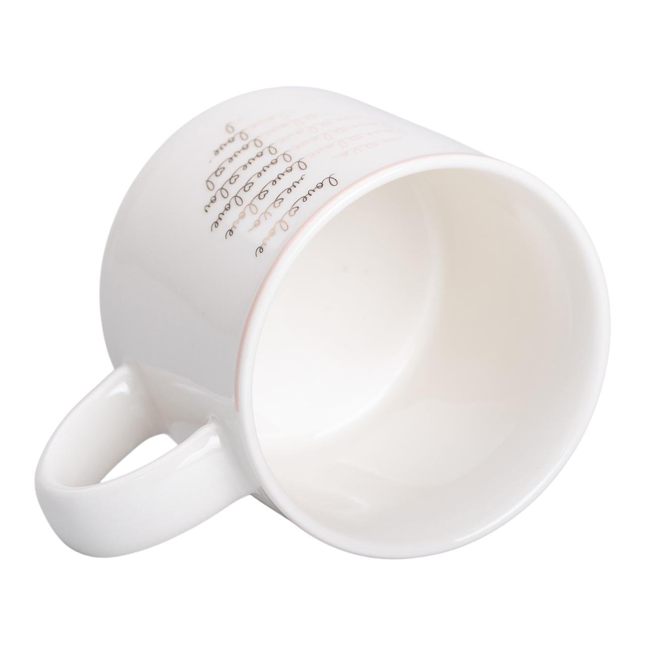 Кружка порцелянова 350 (мл) для кави та чаю Біла RX-N240126W_RX-N240126W_Milantium_3