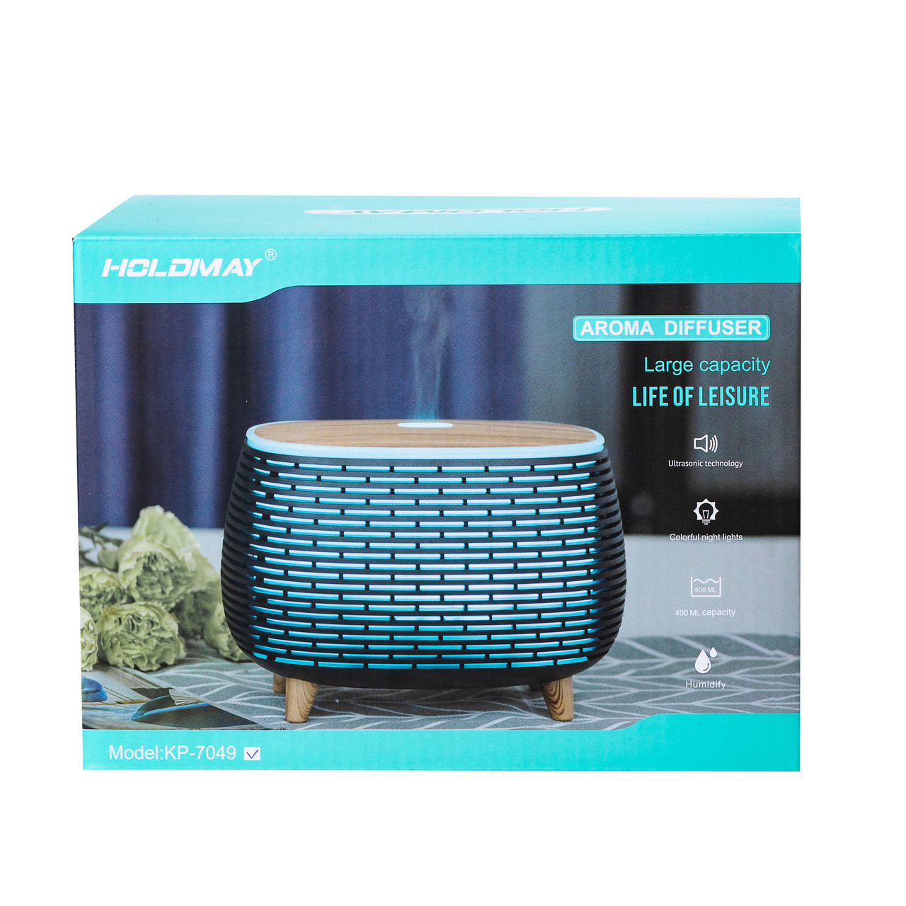 Зволожувач повітря Holdmay Life of Leisure Aroma Diffuser 400ml Чорний HPKP7049B_HPKP7049B_Milantium_5