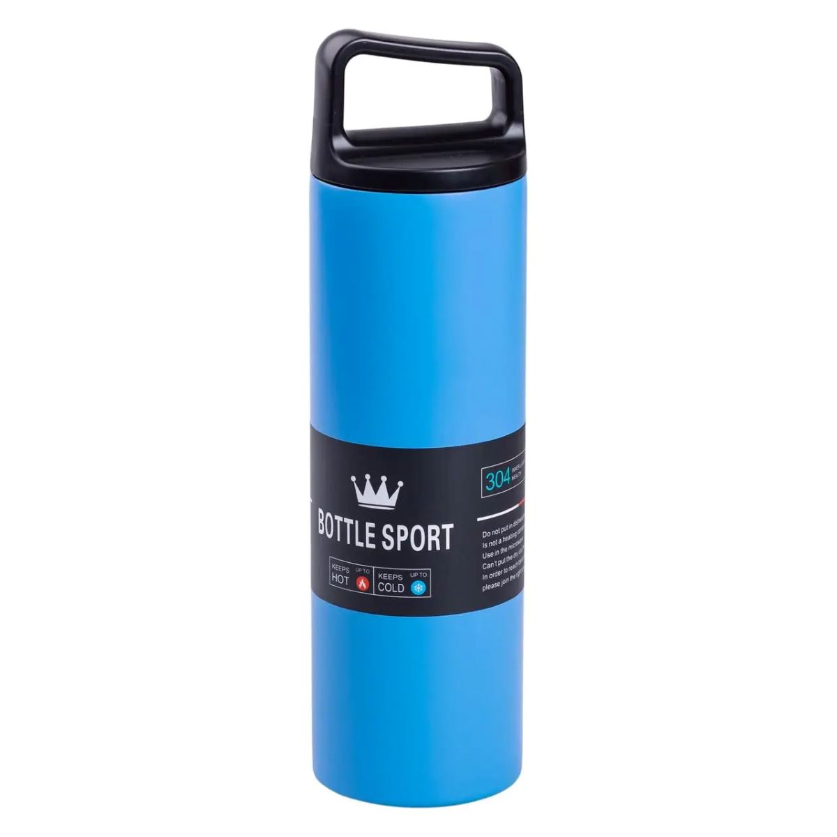 Термос металевий 500 мл Bottle Sport з вакуумною ізоляцією синій HPGM5009BL – купити в Україні недорого