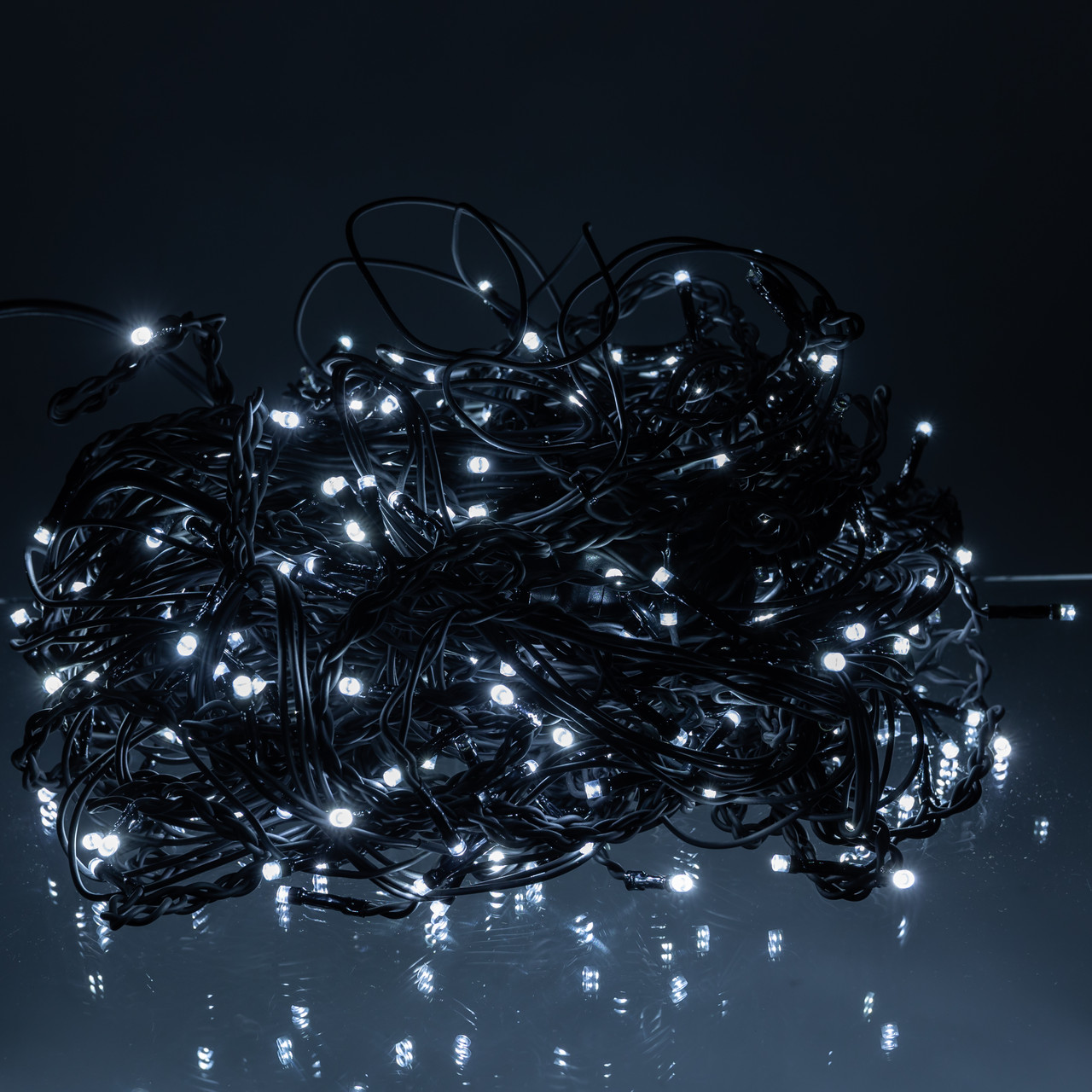 Вулична гірлянда Бахрома 20 м 335 LED гірлянда штора чорний провід Білий 20MBW_20MBW_Milantium_2