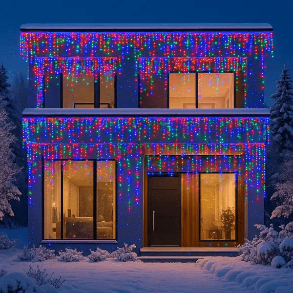 Вулична гірлянда Бахрома 36 м 600 LED білий провід Мультиколор 36MWML_36MWML_Milantium_2