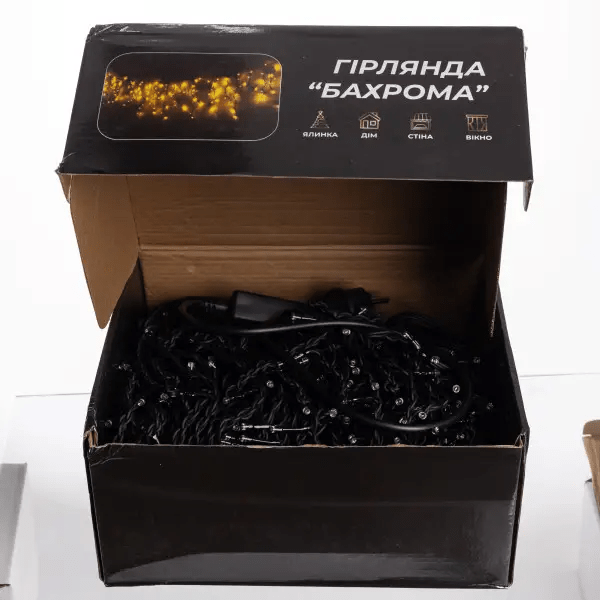 Вулична гірлянда Бахрома 50 м 840 LED чорний провід Мультиколор 50MBML_50MBML_Milantium_5