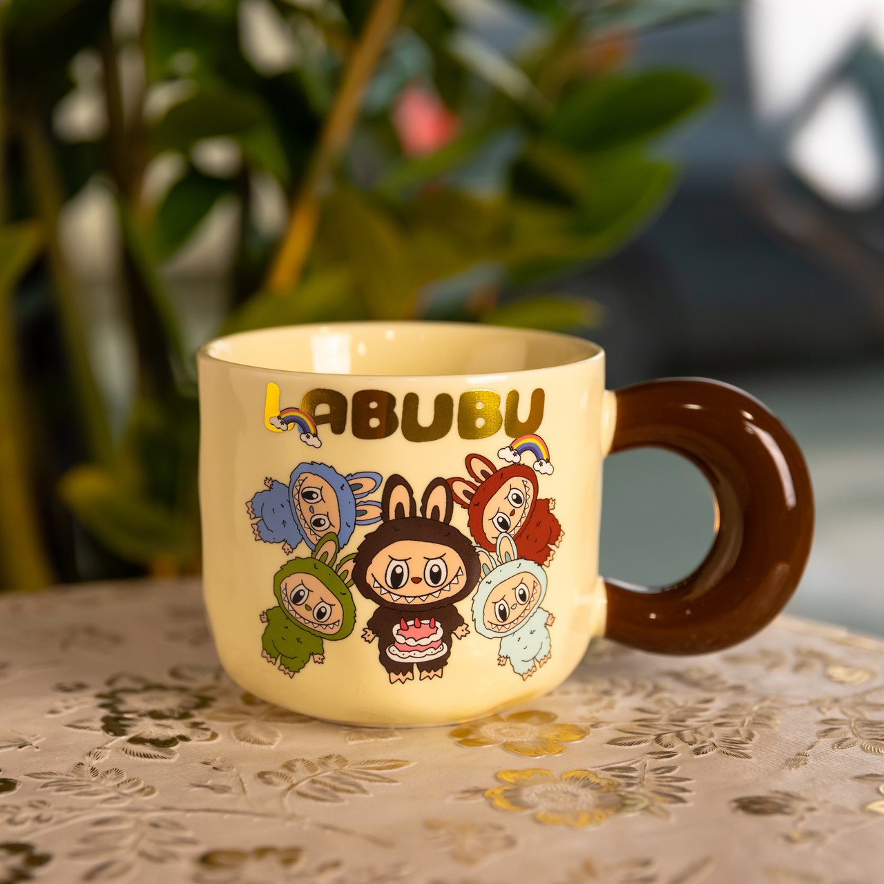 Чашка порцелянова Labubu 400 (мл) подарункова кружка прикольна чашка для дітей на подарунок FM-21A – купити в Україні недорого