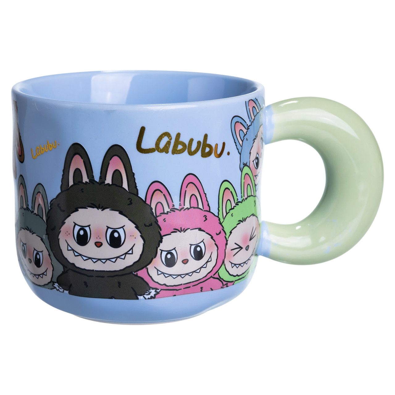 Чашка порцелянова Labubu 400 (мл) подарункова кружка прикольна чашка для дітей на подарунок FM-22D_FM-22D_Milantium_3