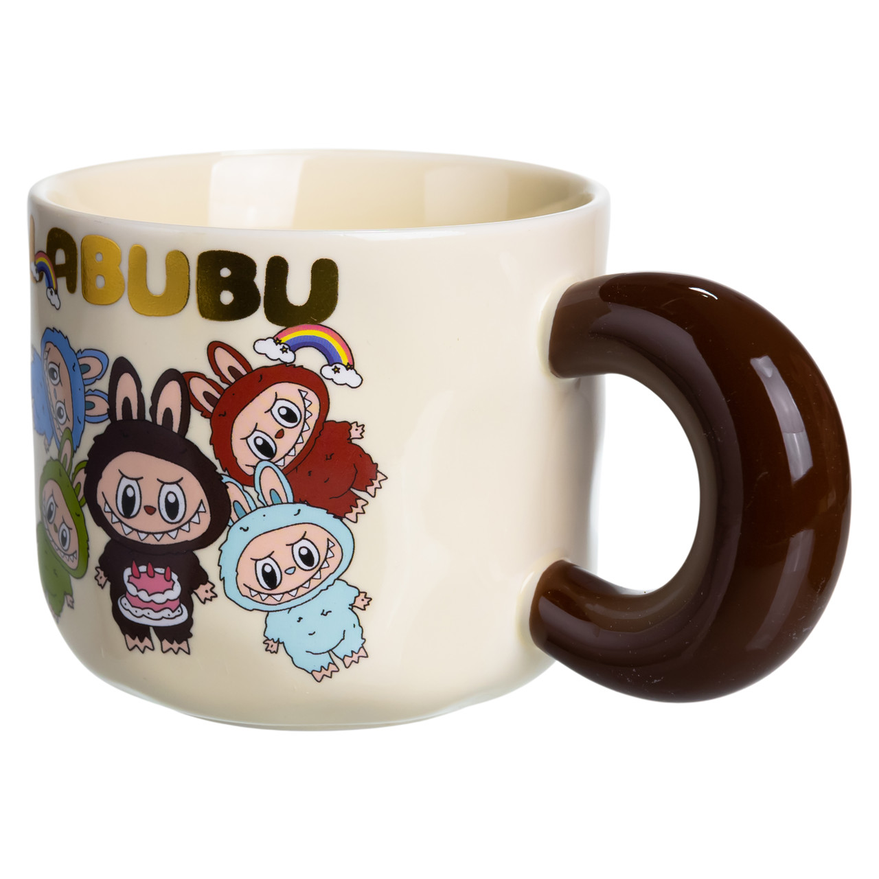 Чашка порцелянова Labubu 400 (мл) подарункова кружка прикольна чашка для дітей на подарунок FM-21A_FM-21A_Milantium_4