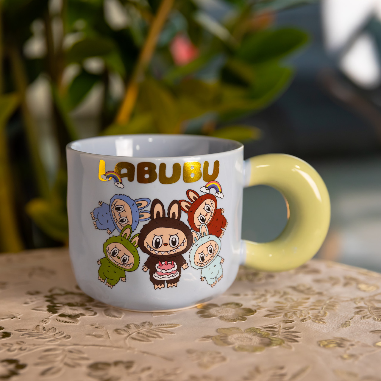 Чашка порцелянова Labubu Bring Joy 400 (мл) подарункова кружка прикольна чашка для дітей на подарунок FM-22C – купити в Україні недорого
