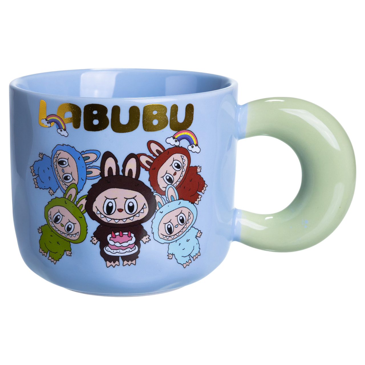 Чашка порцелянова Labubu Bring Joy 400 (мл) подарункова кружка прикольна чашка для дітей на подарунок FM-22C_FM-22C_Milantium_4