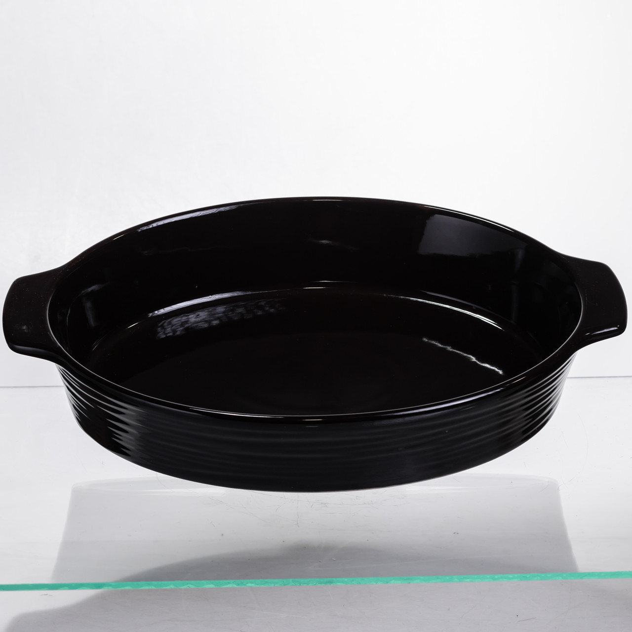 Форма для запікання овальна 36×22.5×7 (см) форма для духовки 2 літри Чорний SH1290 – купити в Україні недорого