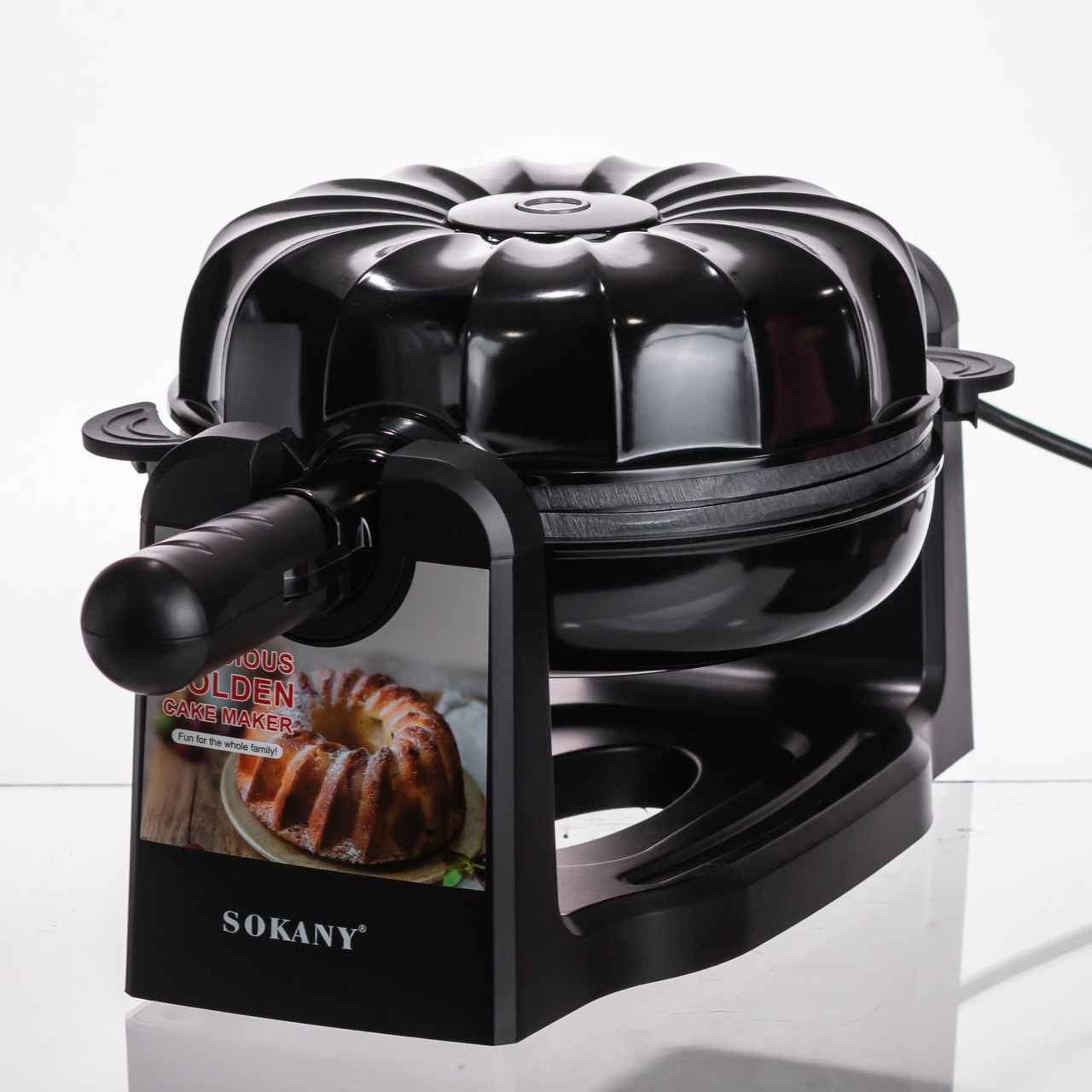Кексниця електрична 1800 Вт з антипригарним покриттям 37×17×18 (см) Чорна SK-BBQ-837_SK-BBQ-837_Milantium_4