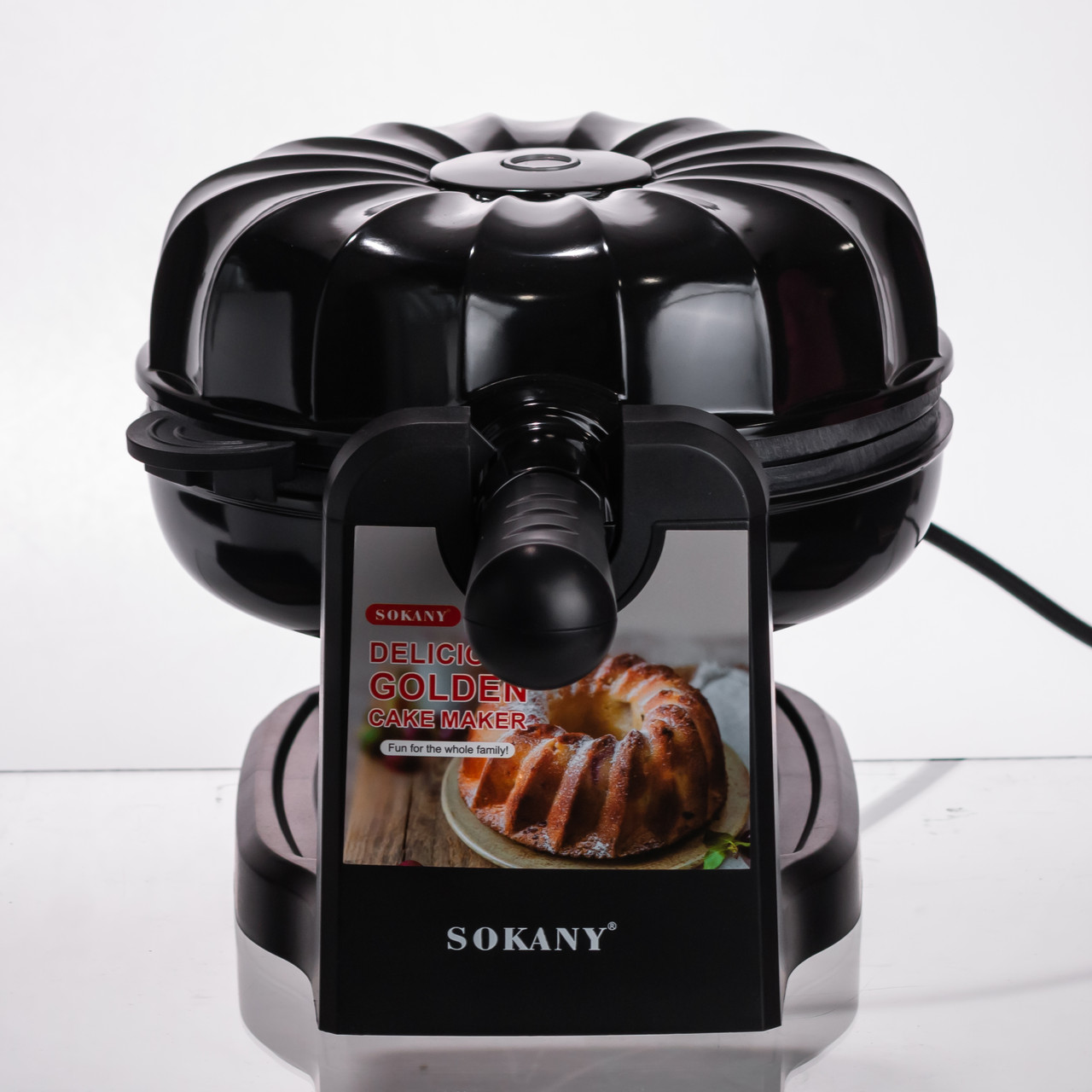 Кексниця електрична 1800 Вт з антипригарним покриттям 37×17×18 (см) Чорна SK-BBQ-837_SK-BBQ-837_Milantium_5