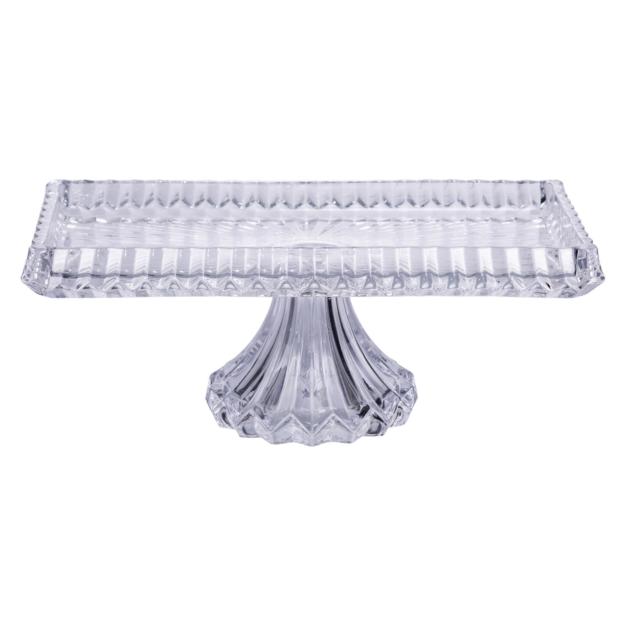 Тортівниця прямокутна на ніжці 33×17×13.5 (см) скляна HP-19-146C_HP-19-146C_Milantium_2