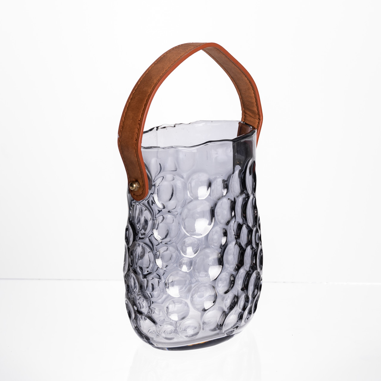 Ваза сумочка з ручкою 13×9.5×18 см декоративна Сірий HP-19-153-5_HP-19-153-5_Milantium_4