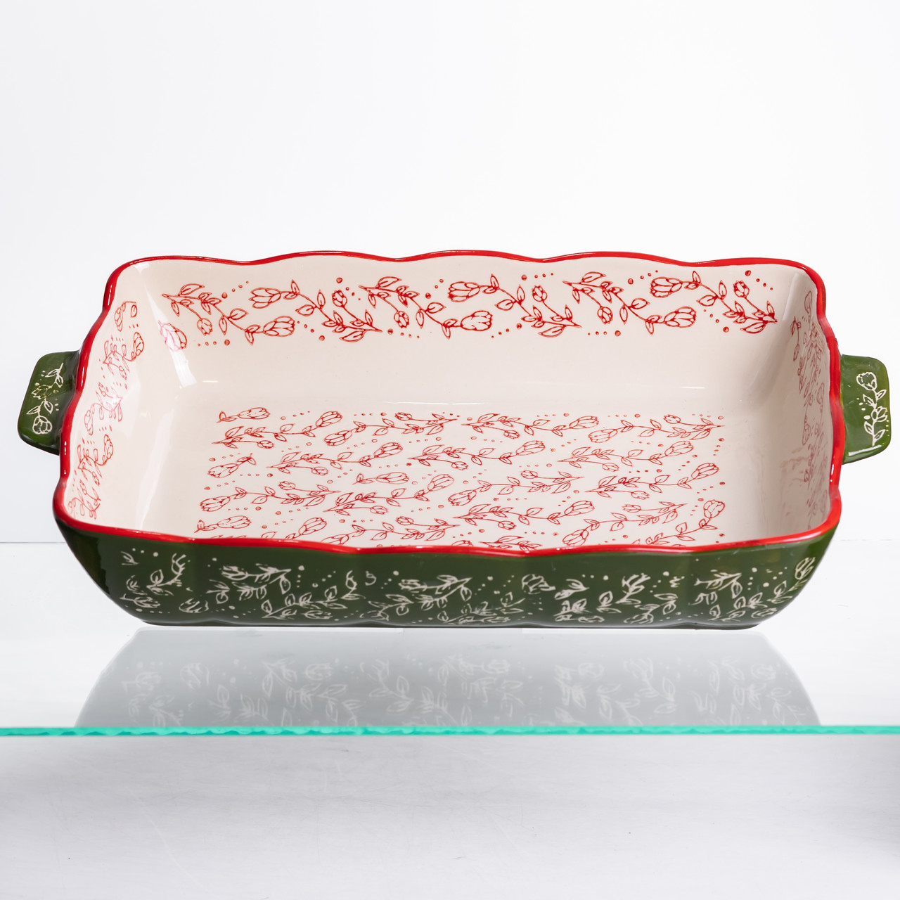 Форма для запікання та сервірування Vintage Прямокутна з ручками HM05-12 – купити в Україні недорого
